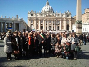 Il sindaco Angelelli all'udienza papale 