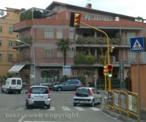 Viterbo - Il semaforo di Via Sabotino