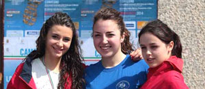 Le tre atlete