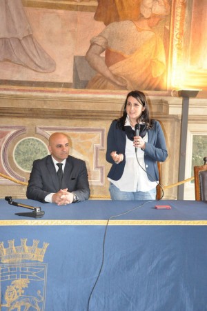Il vicesindaco Ciambella ed Eugenio Stelliferi 