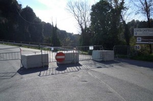 L'interruzione tra la Flaminia e Civita Castellana
