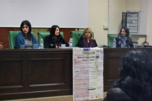 Un momento del convegno Donne per la sicurezza