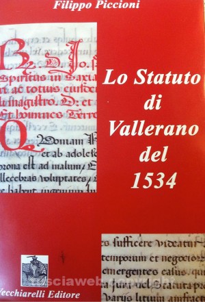 Lo statuto di Vallerano del 1534 tradotto da Padre Filippo Piccioni