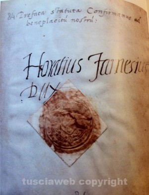 Lo statuto di Vallerano del 1534