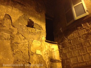 L'abitazione andata a fuoco in via Santa Maria Egiziaca