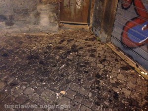 L'abitazione andata a fuoco in via Santa Maria Egiziaca