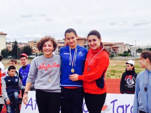 Le ragazze di Atletica 90 sul podio