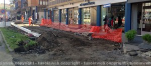 Via Genova, i lavori in corso