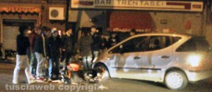 Incidente sulla Teverina - Motorino contro auto