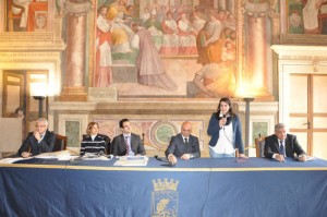 La cerimonia di consegna 