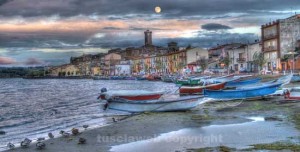 "Tramonto lunare" a Marta