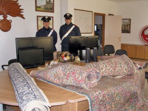 La refurtiva sequestrata dai carabinieri