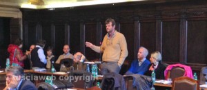 L'intervento di Filippo Rossi durante il consiglio