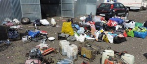 La refurtiva recuperata dai carabinieri di Civitavecchia