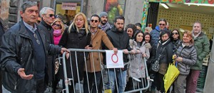 La protesta dei commercianti del centro storico