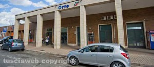 Il piazzale della stazione di Orte