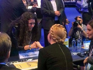 Antonella Sberna con Yulia Tymoscenko