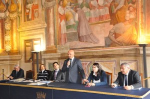La cerimonia di consegna 