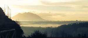 Il monte Soratte visto da Civita Castellana