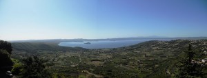 Il lago di Bolsena visto da Montefiascone