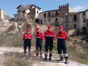 I volontari dell'associazione nazionale carabinieri tornano all'Aquila