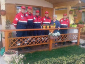 I volontari dell'associazione nazionale carabinieri tornano all'Aquila