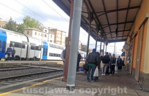 La stazione di porta romana ieri pomeriggio alle 17