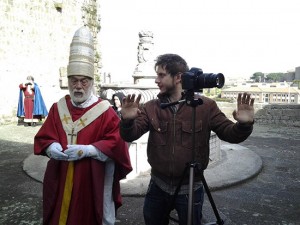 Viterbo - Le riprese di un documentario