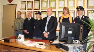 La conferenza stampa della squadra mobile
