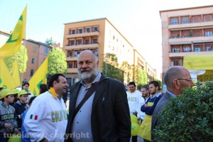 Riccardo Valentini all'inaugurazione 