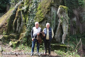 Viterbo - La villa di madonna Cornelia - Il sindaco Michelini e con l'assessore Alvaro Ricci