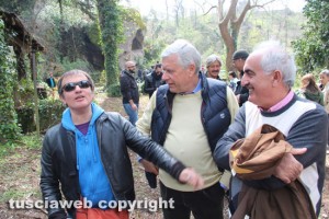 Viterbo - La villa di madonna Cornelia - Antonello Ricci col sindaco Michelini e con l'assessore Alvaro Ricci