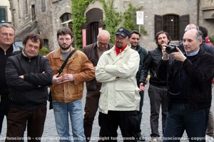 I militanti 5 stelle a piazza san Carluccio