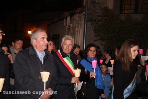 Fioroni con il sindaco Michelini in processione