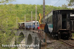 Il treno deragliato tra Soriano e Vitorchiano