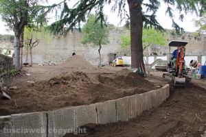 Il giardino della chiesa di San Faustino