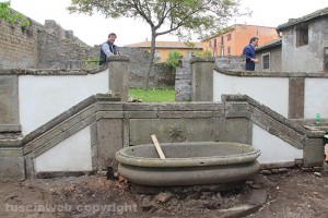 Il giardino della chiesa di San Faustino