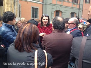 Luisa Ciambella con i lavoratori Esattorie