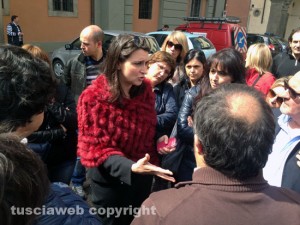 Luisa Ciambella con i lavoratori Esattorie