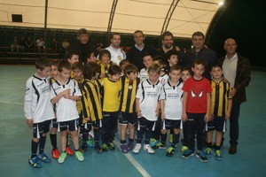 Peruzzi in visita al Calcio Tuscia
