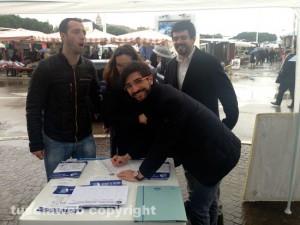 Daniele Sabatini al gazebo Ncd