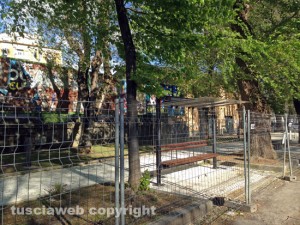 Viale Trento il cantiere