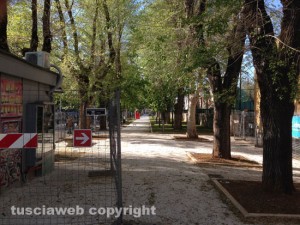 Viale Trento il cantiere