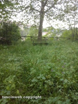 Il giardino della Mazzetta a Viterbo
