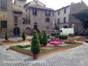 L'allestimento a piazza san Carluccio