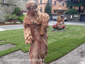 L'allestimento a piazza san Lorenzo