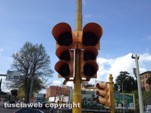 Viterbo - L'incrocio tra via Rosselli e via Capocci