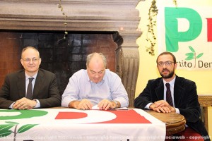 Roberto Gualtieri, Goffredo Bettini e Andrea Egidi