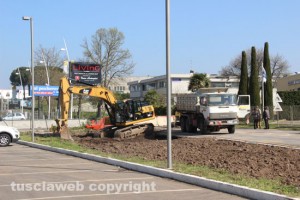 I lavori sulla Cassia
