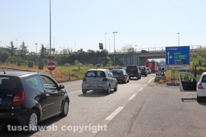 File sulla Cassia Nord